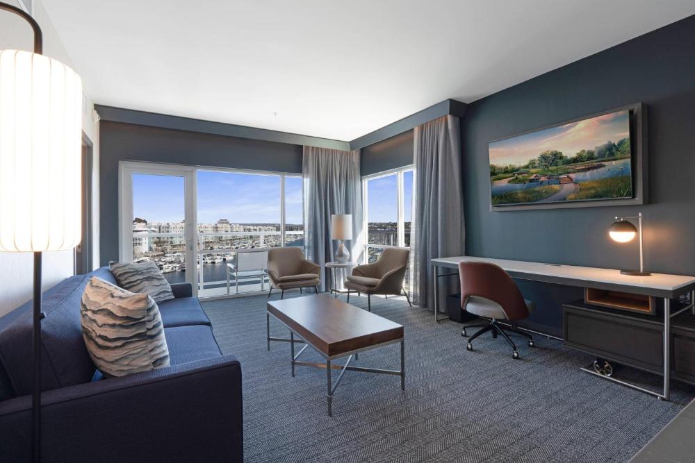 Suite, 1 King, Sofa bed, Waterfront, Balcony interior
